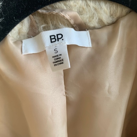 BP Tan Teddy Bear Open Furry Coat size S - Picture 3 of 10